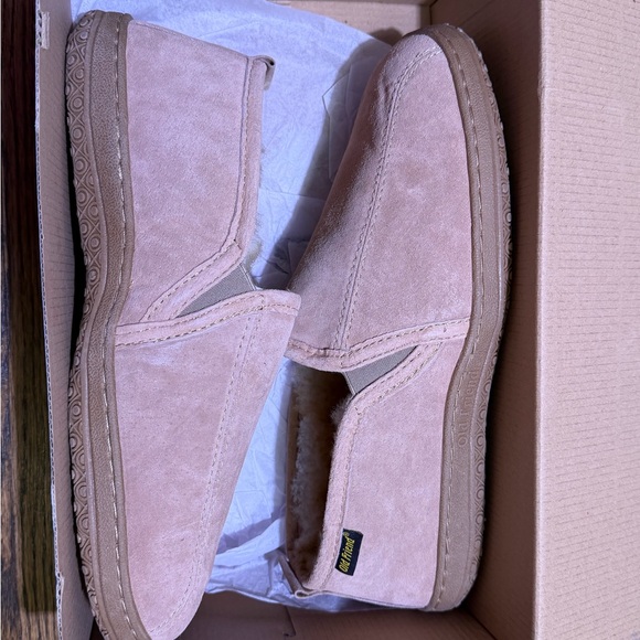 Old Friend men's san's sade slippers, cinnamon color, size M13 - Picture 6 of 12